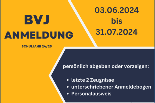 Info Anmeldung BVJ 2023/24