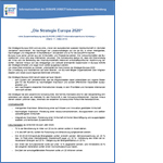 Cover Die Strategie Europa 2020