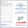 Tagung Energie Förderprogramme