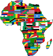 Nationen in Afrika auf Karte