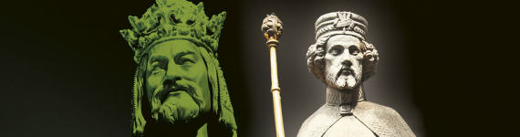 Zwei Skulpturen von Karl IV.