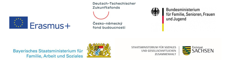 Logos der Kooperationspartner des Förderprogramms "Freiwillige Berufliche Praktika" Deutschland - Tschechien