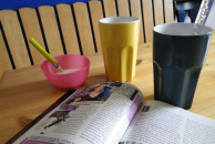 Kaffee und quatschen am Mädchentag