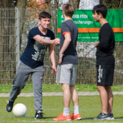 Fußballtraining für Flüchtlinge