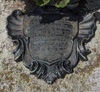 Das Epitaph von Johann Sebastian Hegler (Johannisfriedhof, Grab Nr. 419) und seiner Gattin Anna Maria