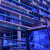 Neue Zentralbibliothek in blau (Bild: Stadtbibliothek im Bildungscampus Nürnberg) Neue Zentralbibliothek in blau