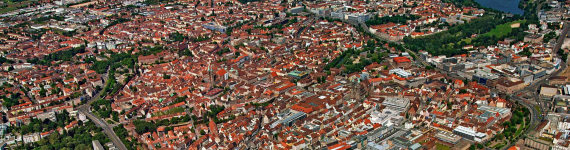 Luftaufnahme der Nürnberger Altstadt