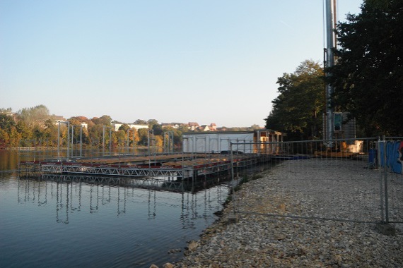 Baustelle Energie- und Umweltstation Wöhrder See