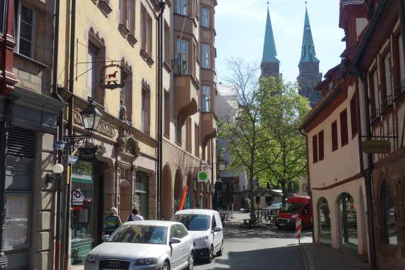 Erweiterung der Fußgängerzone: Irrerstraße vorher