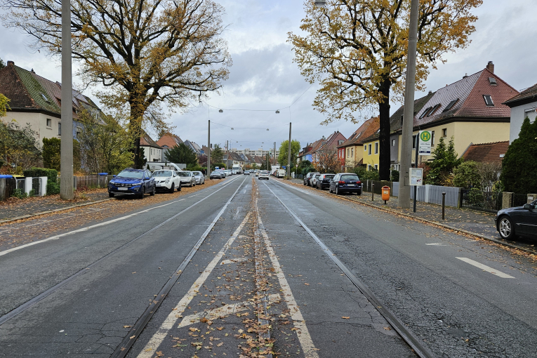 Die Ziegelsteinstraße muss in den nächsten Jahren im Abschnitt zwischen Marienbergstraße und Äußere Bayreuther Straße dringend saniert werden.