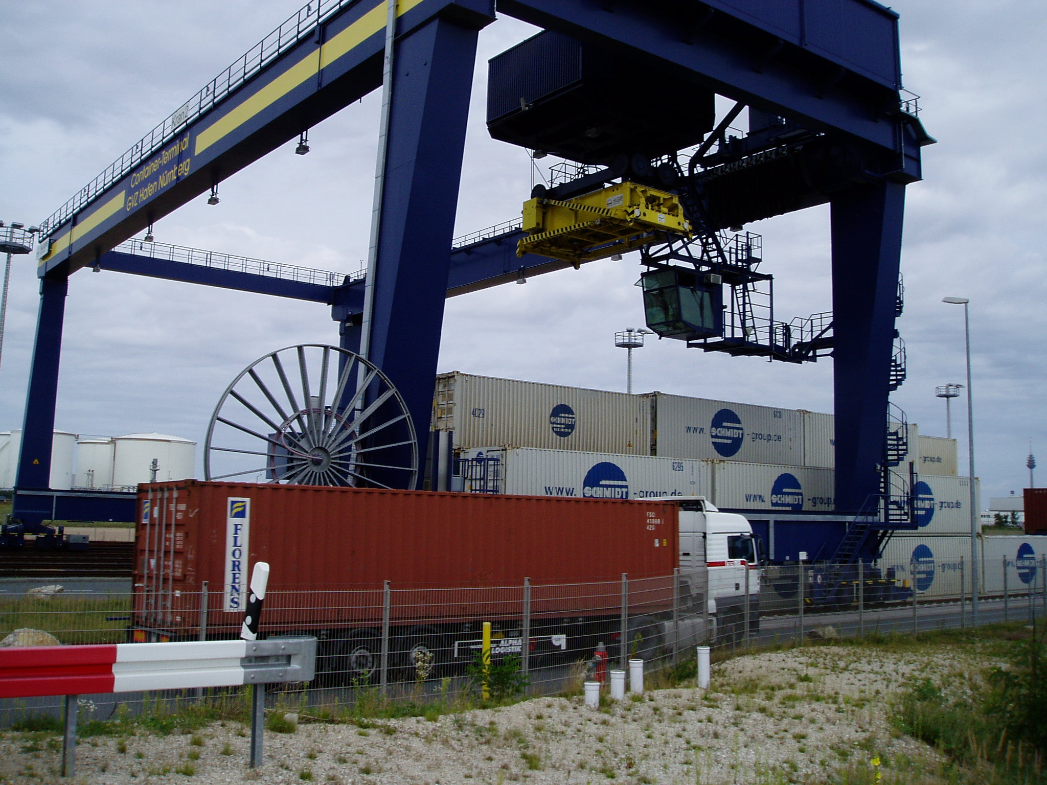 Ansicht Hafenanlage Nürnberg