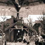 1963: Die große Krippe auf dem Christkindlesmarkt.