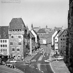 Blick von der Königstraße in Richtung Kaiserburg 