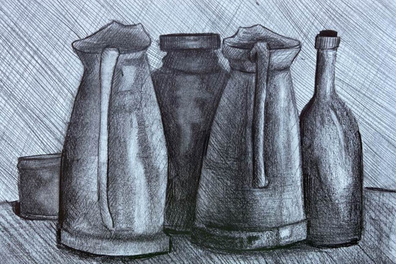 Bild © U. Kranz Kunstwerke des Monats im Stil des Malers und Graphikers Giorgio Morandi, Bild © U. Kranz