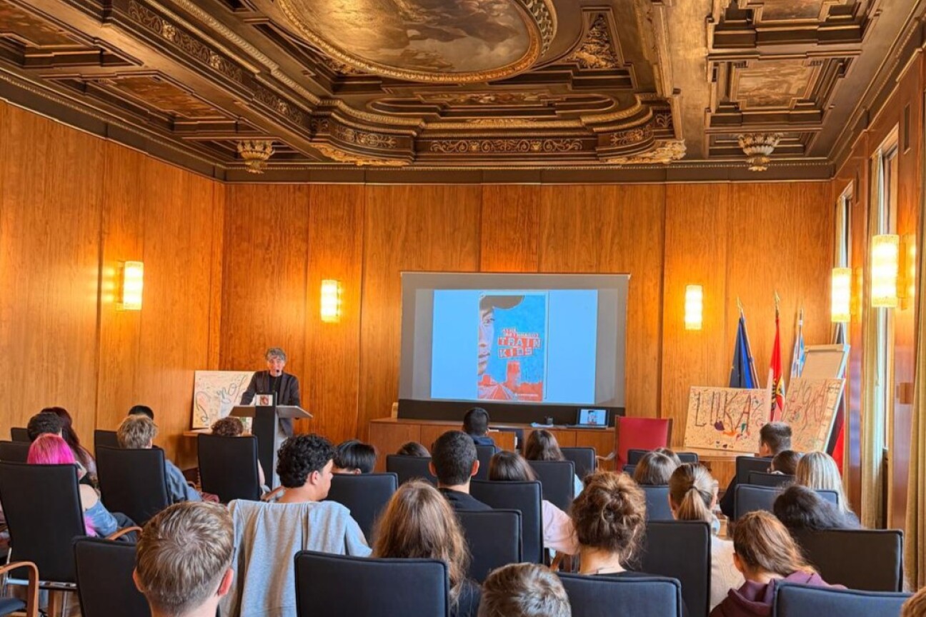 Bild © Stadt Nürnberg Impressionen von der Lesung mit Dirk Reinhardt im "Schönen Saal" im Nürnberger Rathaus, Bild © Stadt Nürnberg