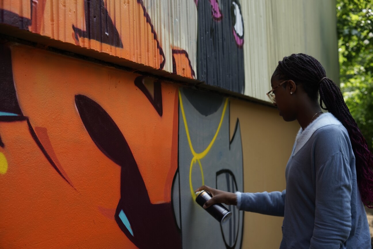 Impressionen vom Graffiti-Workshop