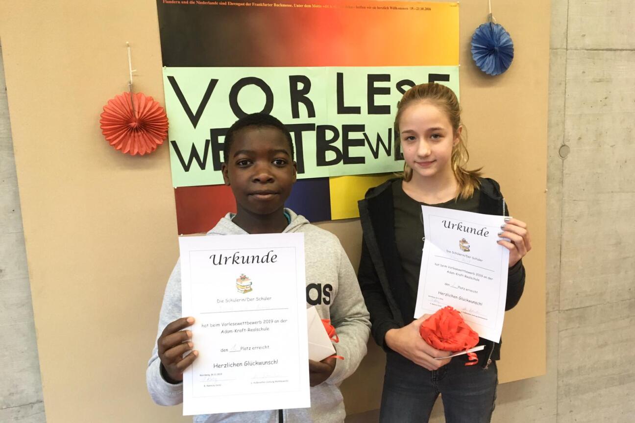 Gewinner Vorlesewettbewerb 2019, Bild © Uli Hußenether