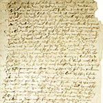 Einer der Originalbriefe von Albrecht Dürer.