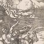 Albrecht Dürer: Die Entführung auf dem Einhorn (Detail).