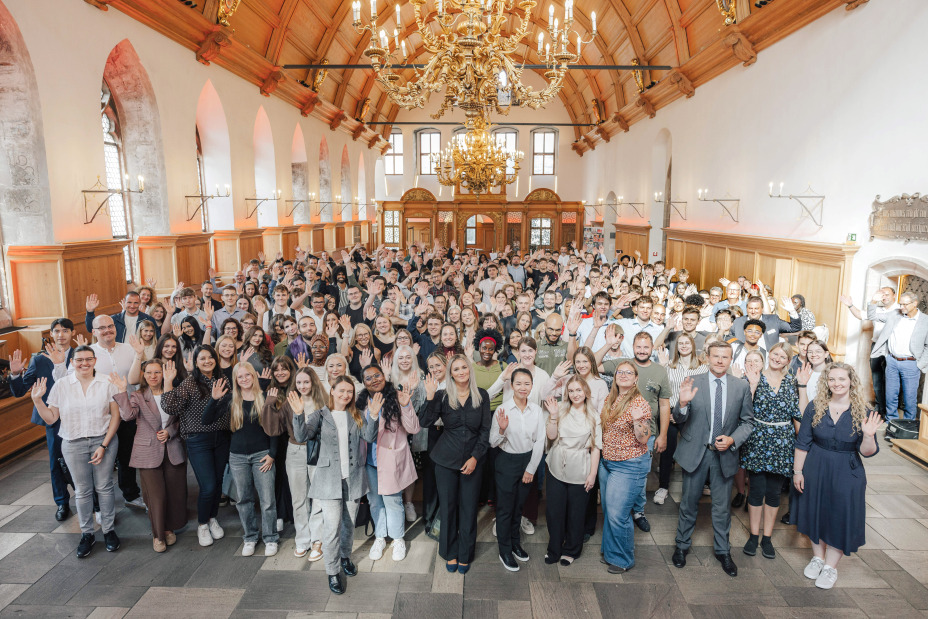 Nachwuchskräftebegrüßung im Historischen Rathaussaal am Dienstag, 1. September 2026. Mit OB Marcus König und Personalreferent Olaf Kuch., Bild © Giulia Iannicelli