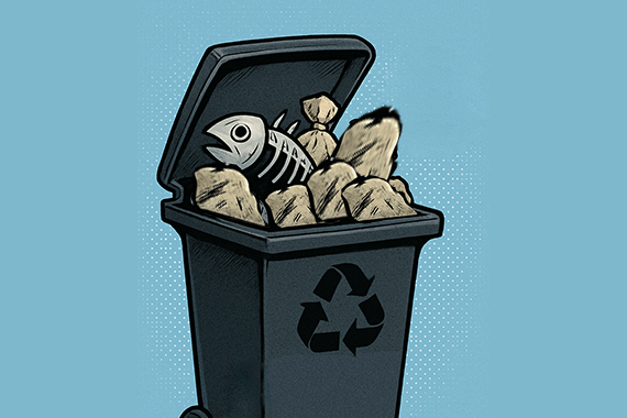 Restmülltonne als Icon