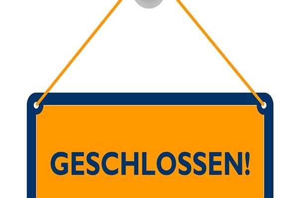 Geschlossen-Schild
