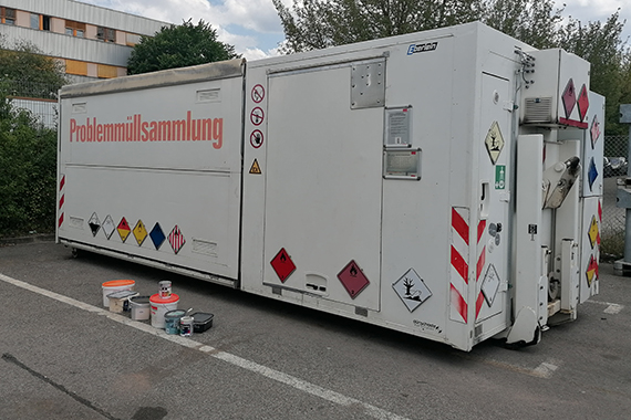 Container für die Problemmüllsammlung