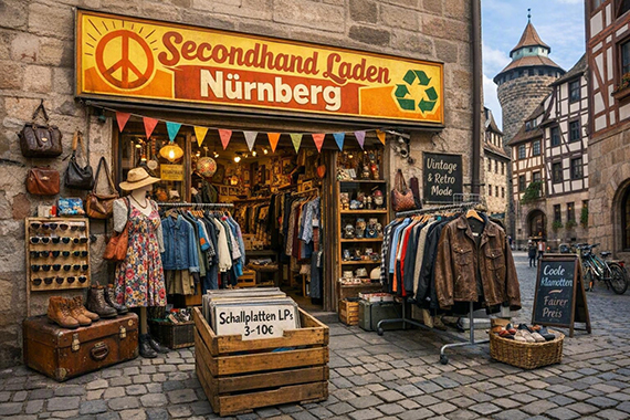 Secondhandladen in Nürnberg fiktiv