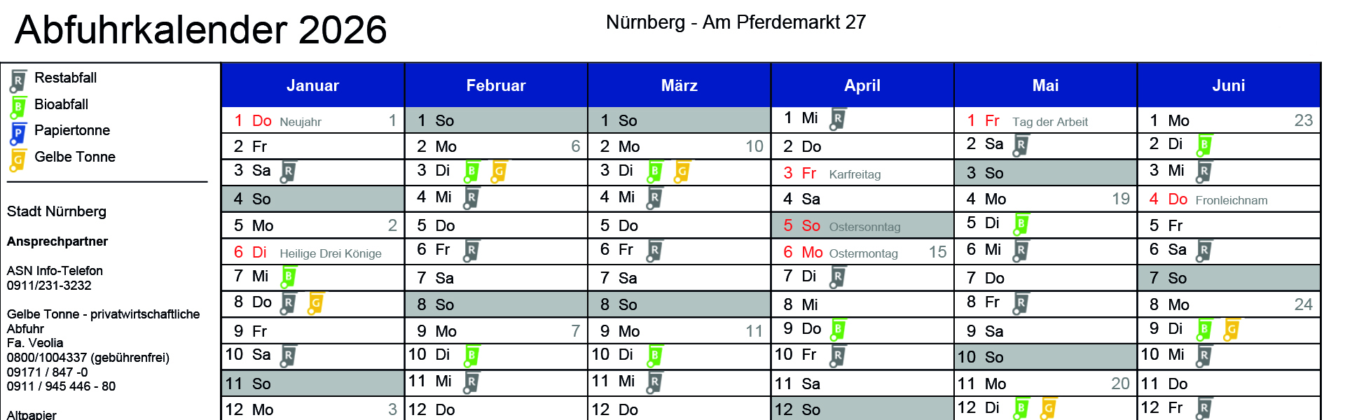 Abfuhrkalender