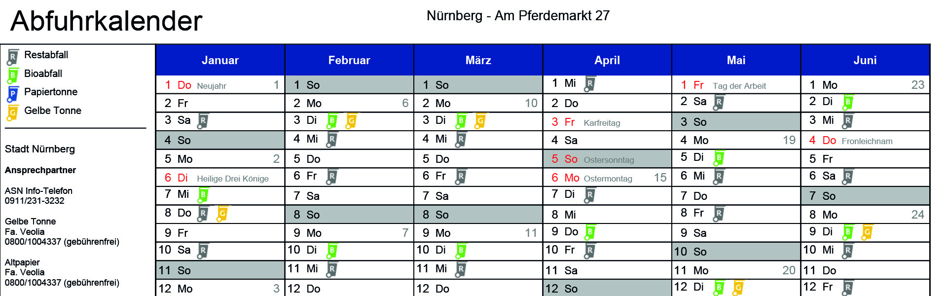Headerbild für den Online-Abfuhrkalender