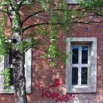 Bäume in der Kunst: Ziegelhaus Graffiti Birke