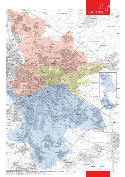 Bezirksübersicht der Bauordnungsbehörde