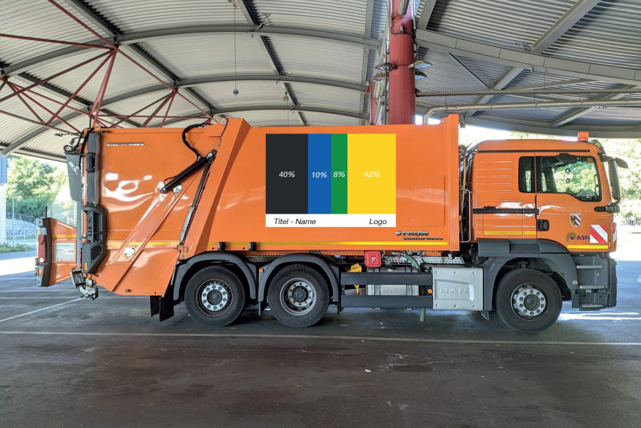 Kunst auf Abfallsammelfahrzeugen, Bild © Radomsky