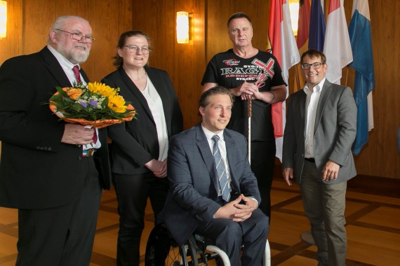 Herr Weber, Mitglieder des Behindertenrates Nürnberg, Herr Schadinger von Noris Inklusion