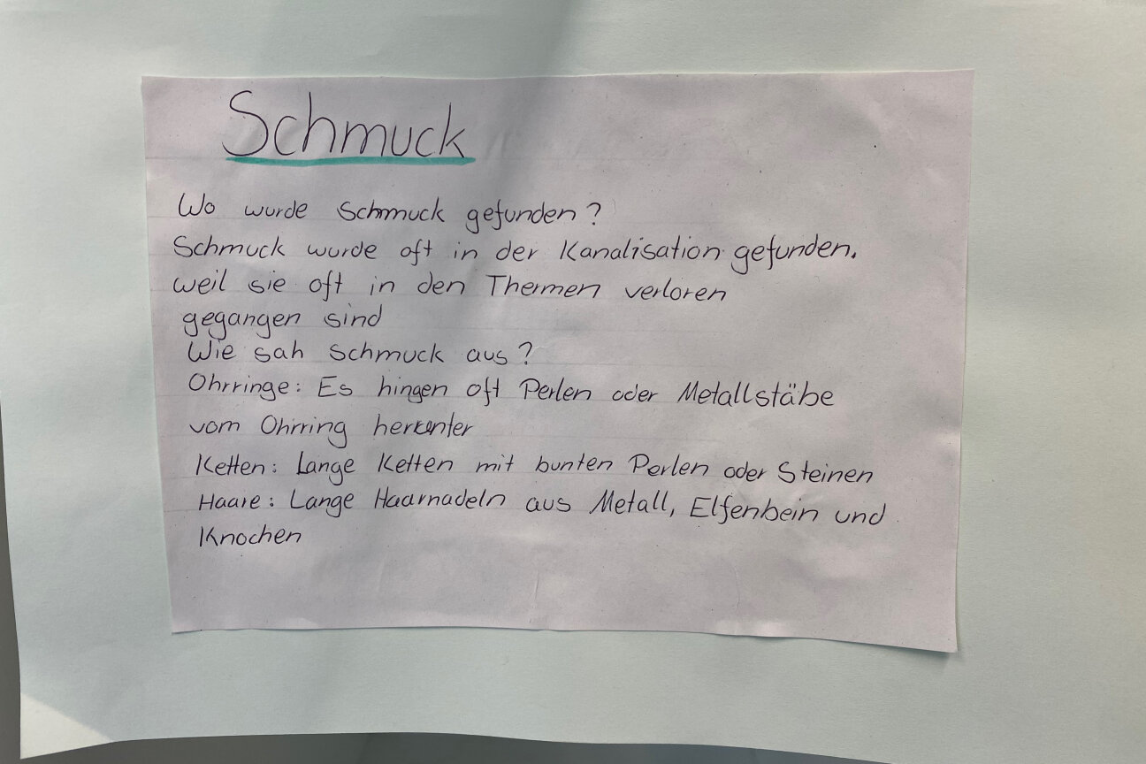 Projekttage Leben am Limes