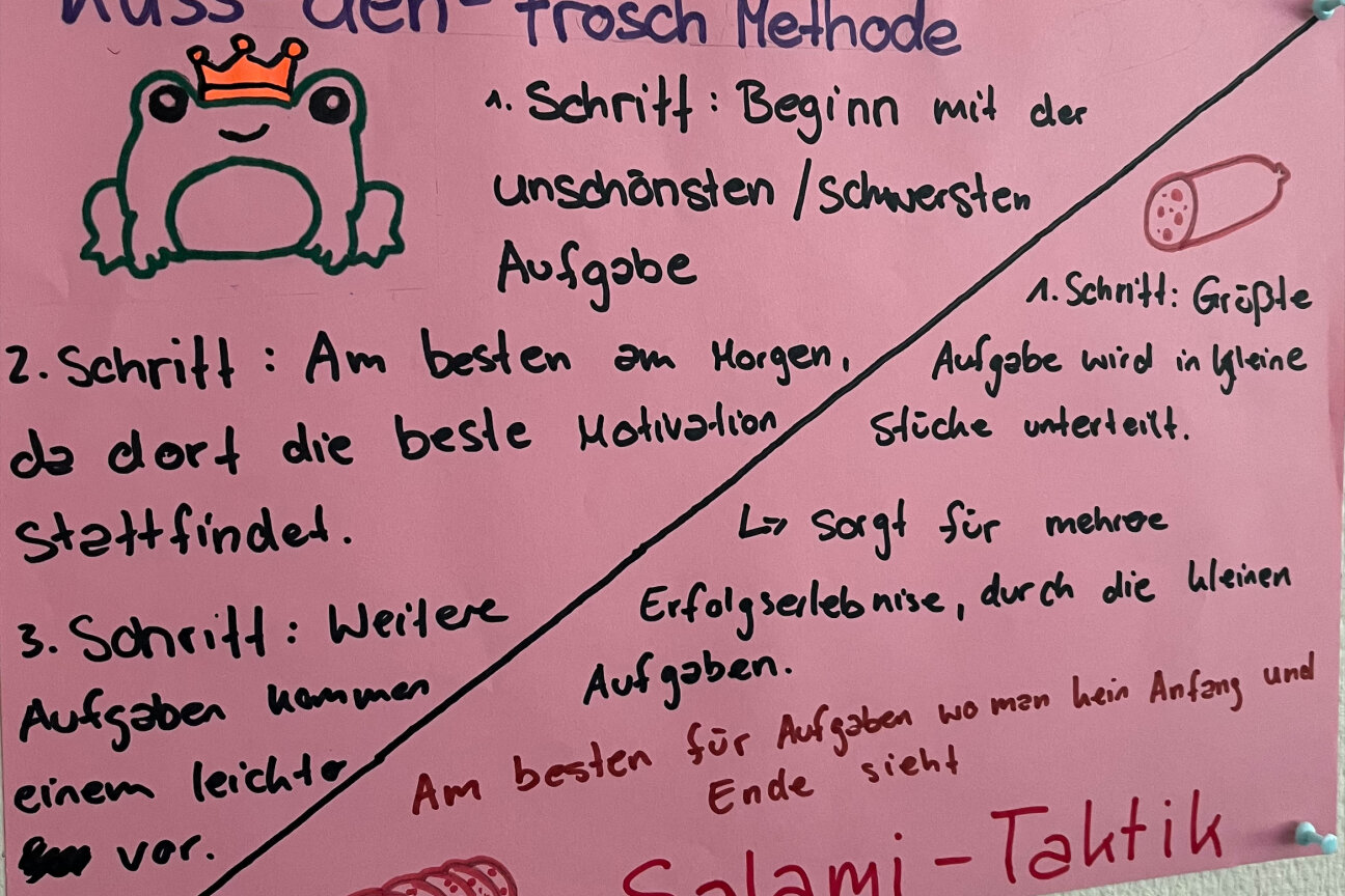 Zeitmanagement Frosch-/Salami-Taktik