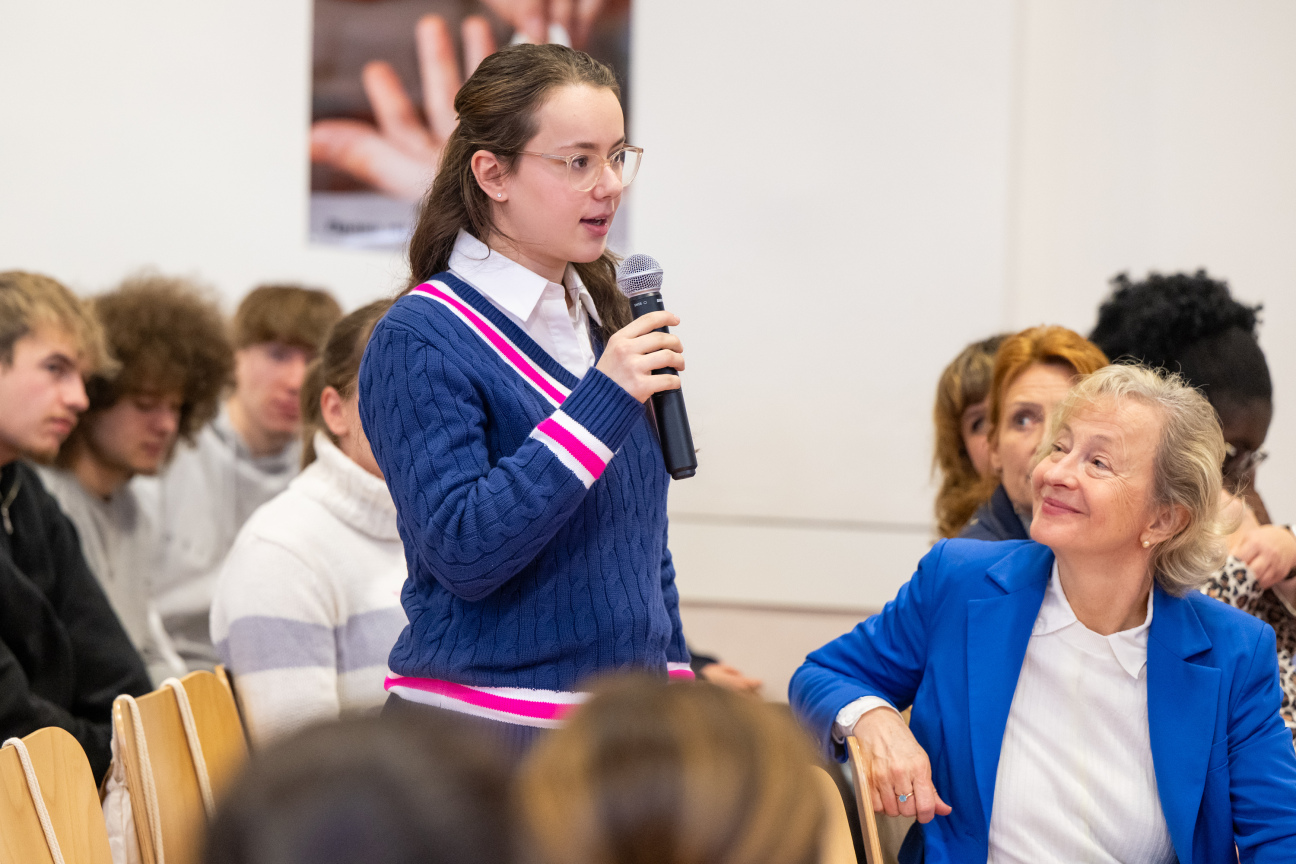 Schule trifft Landtagaufgenommen am 06.02.2026 in der Beruflichen Oberschule in Nuernberg.