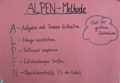 Zeitmanagement Alpen