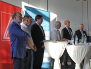 Teilnehmer der Podiumsdiskussion des Nürnberger Technikdialogs am 29. Juni 2016