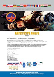Schulstation DK0BSN erhält ISS SSTV Award 2018