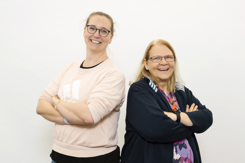 Portrait von Frau Hüttinger und Frau Ertel