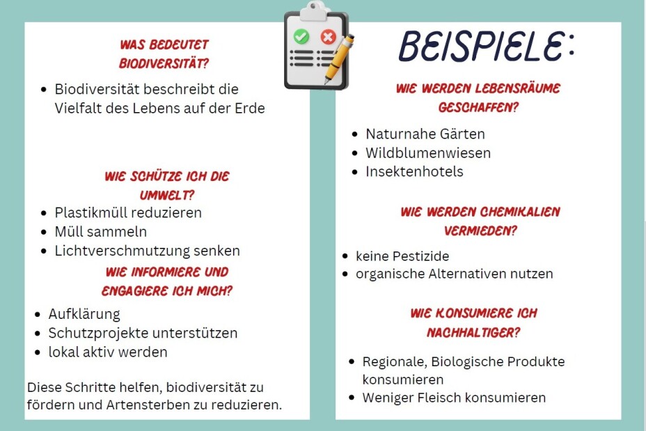 6 Flyer Artensterben, Bild © Berufliche Schule 5