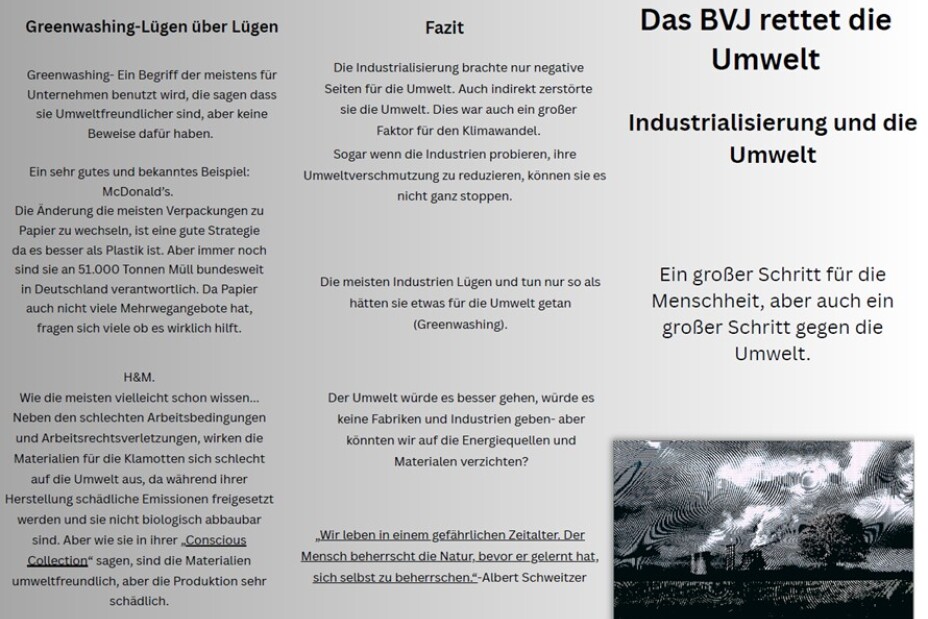 6 Flyer Industrialisierung 2026, Bild © Berufliche Schule 5