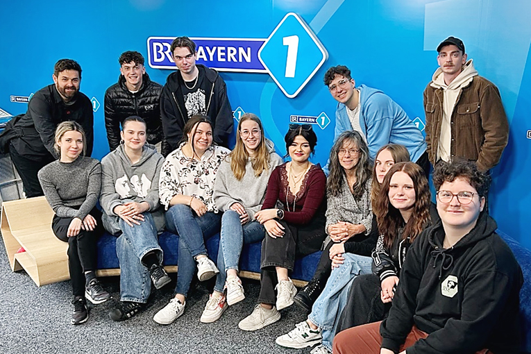 Bild © B6 / Stadt Nürnberg Besuch beim BR in München, Bild © B6 / Stadt Nürnberg