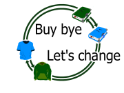 Logo der RUM-Gruppe "Buy bye Let`s change"