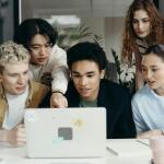 Gruppe Laptop