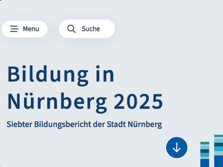 Bild © Stadt Nürnberg Screenshot von der Internet·seite vom Bildungs·bericht., Bild © Stadt Nürnberg
