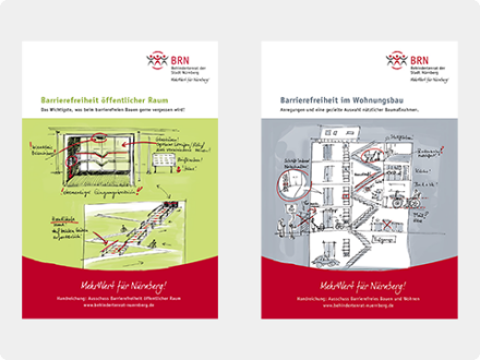 Das Bild zeigt die Titel·seiten von 2 Broschüren vom BRN.