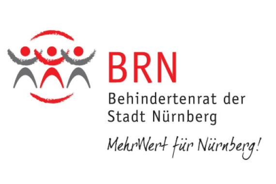 Das Logo vom Behinderten·rat von der Stadt Nürnberg.