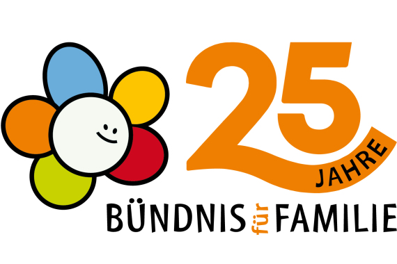 Logo des Bündnis für Familie zum 25. Jubiläum